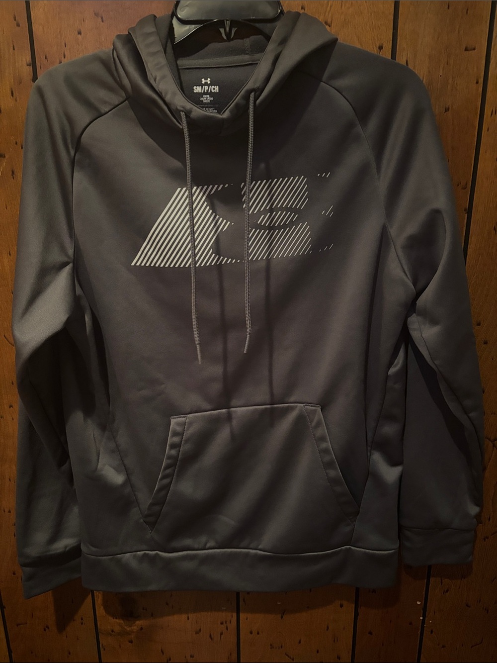 Under Armour Men's Charcoal Gray Hoodie with Logo